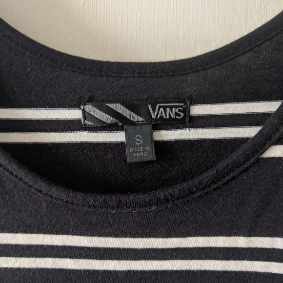 Vans - black and white striped maxi size S - Picture 2 of 4